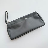 Fabric Pencil Case with Handle — Double Zipper Pockets