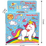 Unicorn Stickers 100 Stickers/Dispenser, Pack of 1, 6 or 12 Dispensers