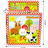 Farm Animals Barnyard Stickers 100 Stickers/Dispenser, Pack of 1 or 6 or 12 Dispensers