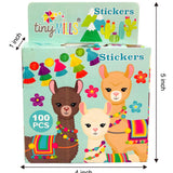 Llamas Alpacas Stickers 100 Stickers/Dispenser, Pack of 1, 6, or 12 Dispensers