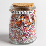 Neon Pink Halloween Bracelet Making DIY Jar