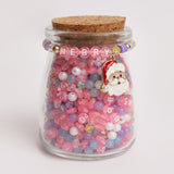 Pinkmas Santa Pastel Pink Christmas Letter Bead DIY Jar