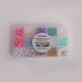 Pastel Pink Holiday Jewelry Bead Box