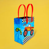 Monster Truck Themed Party Favor Bags Treat Bags - Set of 6 or 12