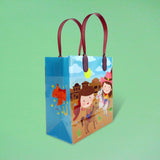 Western Cowboy Cowgirl Themed Party Favor Bags Treat Bags - Set of 6 or 12