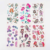 Mermaid Temporary Tattoos – 10 Sheets