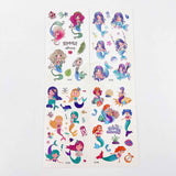 Mermaid Temporary Tattoos – 10 Sheets