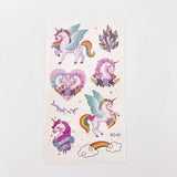 Cartoon Unicorn Tattoos – 10 Sheets