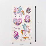Cartoon Unicorn Tattoos – 10 Sheets