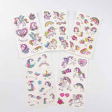 Cartoon Unicorn Tattoos – 10 Sheets