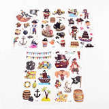Cartoon Pirate Tattoos for Kids – 10 Sheets