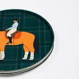 Equestrian Horse Dessert Plates (7 Inch) | Horse Party Supplies (x12)