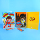 Superhero Coloring Books with Crayons – Set of 6 or 12