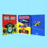 Race Car Coloring Books with Crayons – Set of 6 or 12
