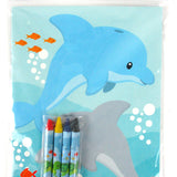 Sea Animals Coloring Books with Crayons – Set of 6 or 12