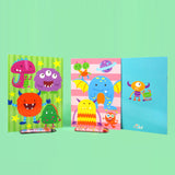 Monster Coloring Books with Crayons – Set of 6 or 12