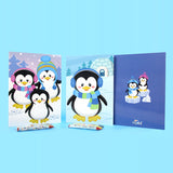 Penguin Coloring Books with Crayons  – Set of 6 or 12