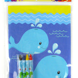 Sea Animals Coloring Books with Crayons – Set of 6 or 12