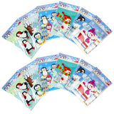 Winter Penguin Coloring Books with Crayons  – Set of 6 or 12