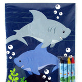 Sea Animals Coloring Books with Crayons – Set of 6 or 12