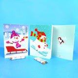 Winter Penguin Coloring Books with Crayons  – Set of 6 or 12