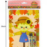 Fall Harvest Coloring Books with Crayons – Set of 6 or 12