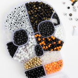 Halloween Skull Compartment Box DIY Letter Bead Kit
