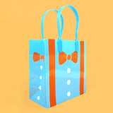 Orange Bow Tie Suspenders Party Favor Bags Treat Bags - Set of 6 or 12