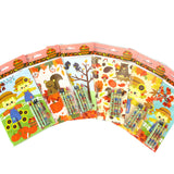 Fall Harvest Coloring Books with Crayons – Set of 6 or 12