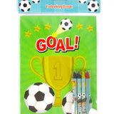 Soccer Coloring Books with Crayons – Set of 6 or 12