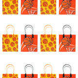 Basketball Party Favor Treat Bags - Set of 6 or 12