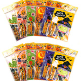 Spooky Halloween Coloring Books with Crayons - Set of 6 or 12