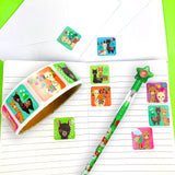 Llamas Alpacas Stickers 100 Stickers/Dispenser, Pack of 1, 6, or 12 Dispensers