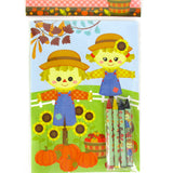 Fall Harvest Coloring Books with Crayons – Set of 6 or 12