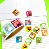 Farm Animals Barnyard Stickers 100 Stickers/Dispenser, Pack of 1 or 6 or 12 Dispensers