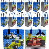 Race Car Party Favor Treat Bags - Set of 6 or 12