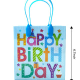 Happy Birthday Party Favor Treat Bags - Set of 6 or 12