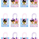 Rainbow Mermaid Party Favor Treat Bags - Set of 6 or 12