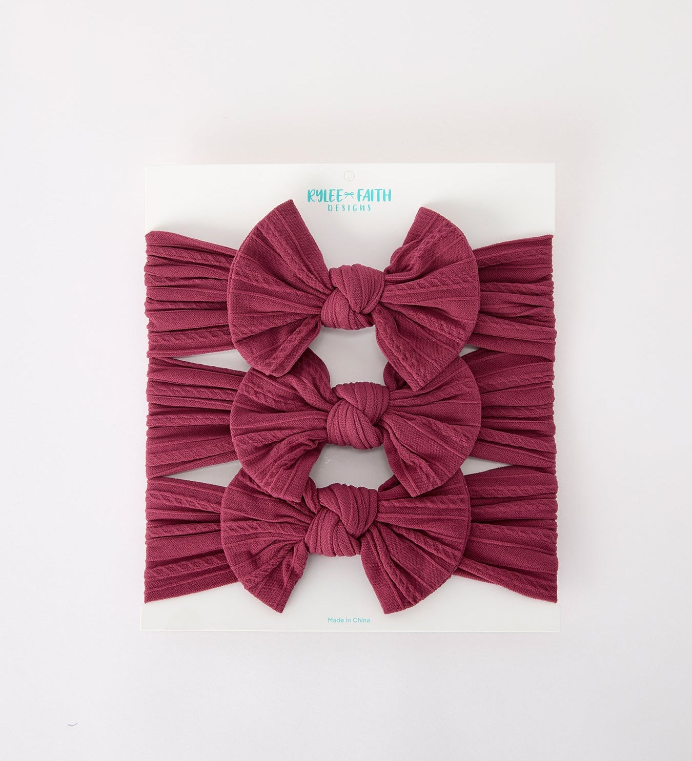 Baby Girl Bow Headband Same Color 3 Piece Set