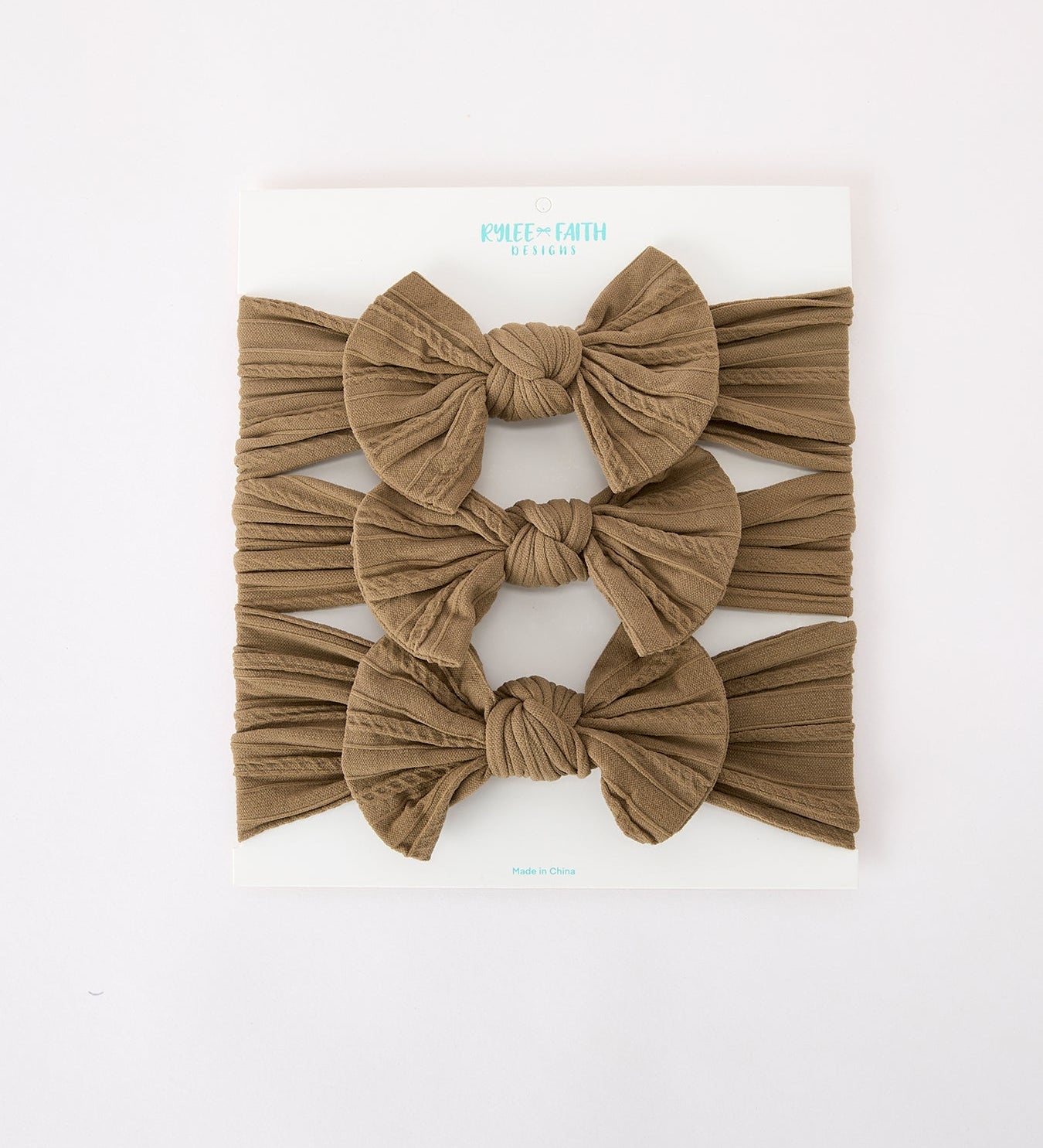 Baby Girl Bow Headband Same Color 3 Piece Set