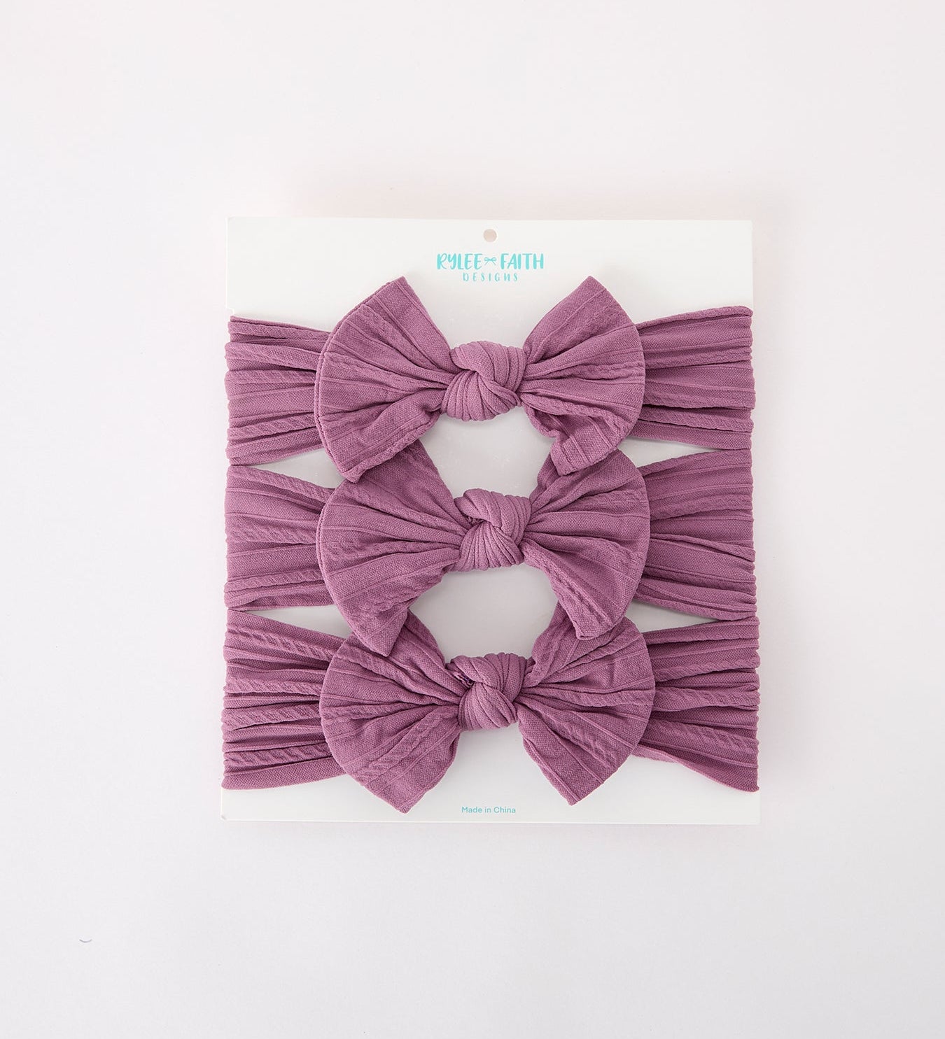 Baby Girl Bow Headband Same Color 3 Piece Set