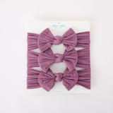 Baby Girl Bow Headband Same Color 3 Piece Set