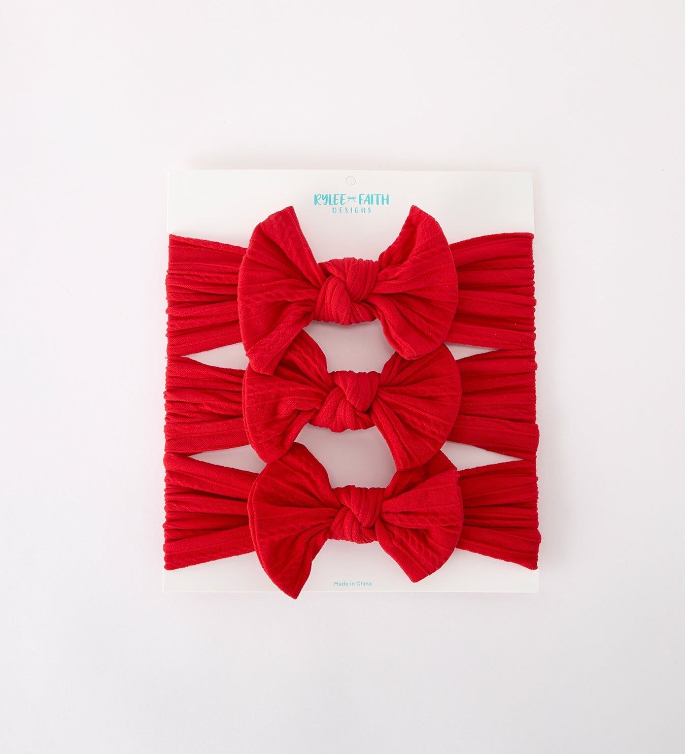 Baby Girl Bow Headband Same Color 3 Piece Set