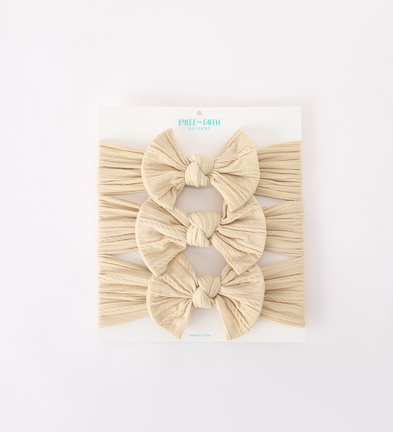 Baby Girl Bow Headband Same Color 3 Piece Set