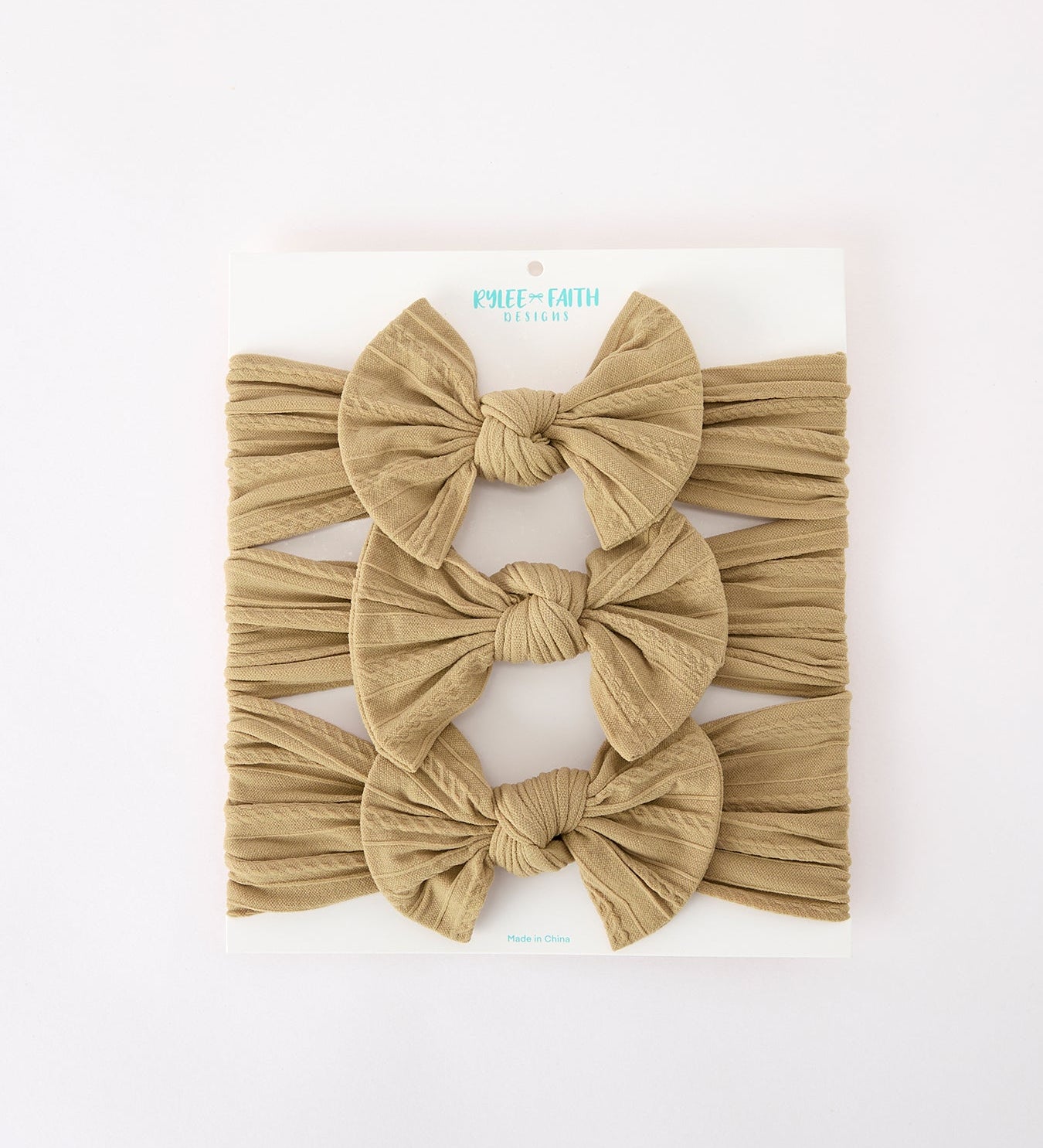 Baby Girl Bow Headband Same Color 3 Piece Set