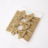 Baby Girl Bow Headband Same Color 3 Piece Set