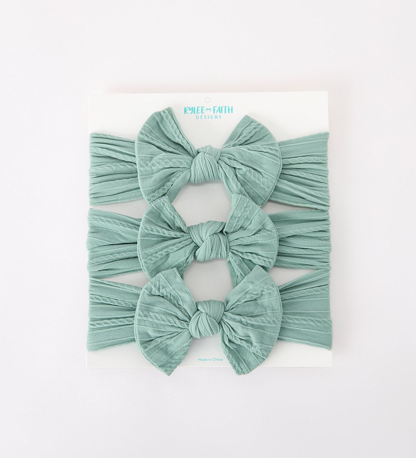 Baby Girl Bow Headband Same Color 3 Piece Set