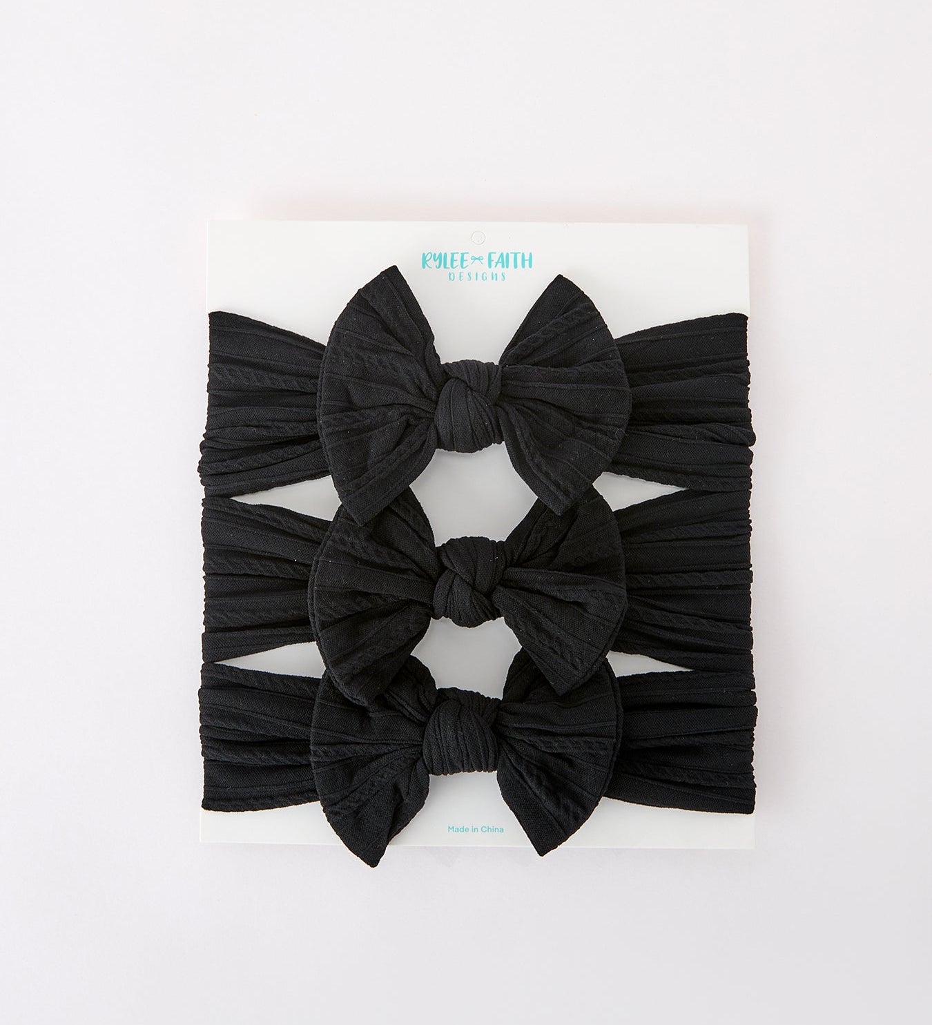 Baby Girl Bow Headband Same Color 3 Piece Set