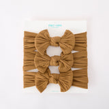 Baby Girl Bow Headband Same Color 3 Piece Set