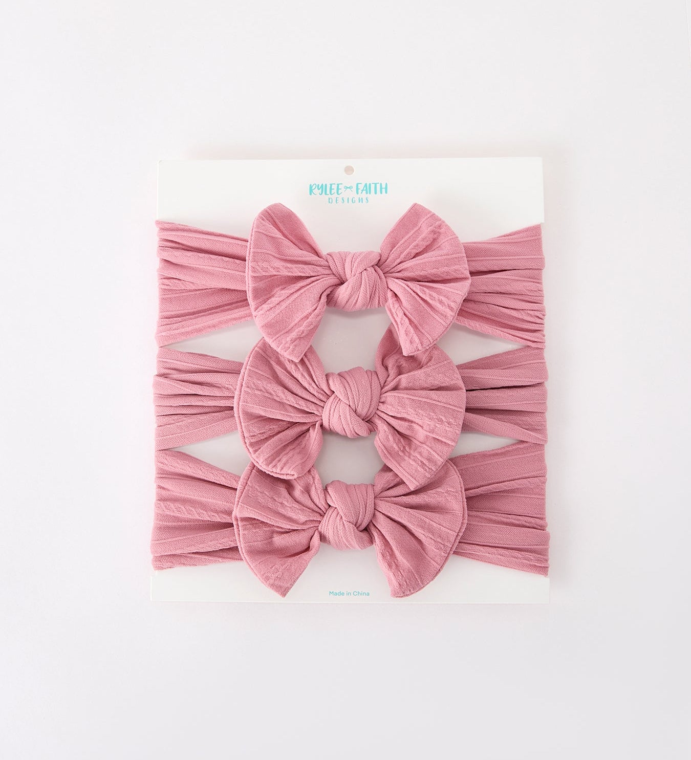 Baby Girl Bow Headband Same Color 3 Piece Set